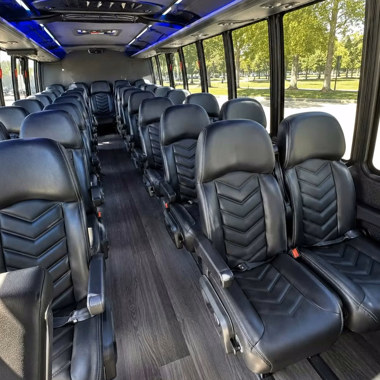 28 passenger minibus inside